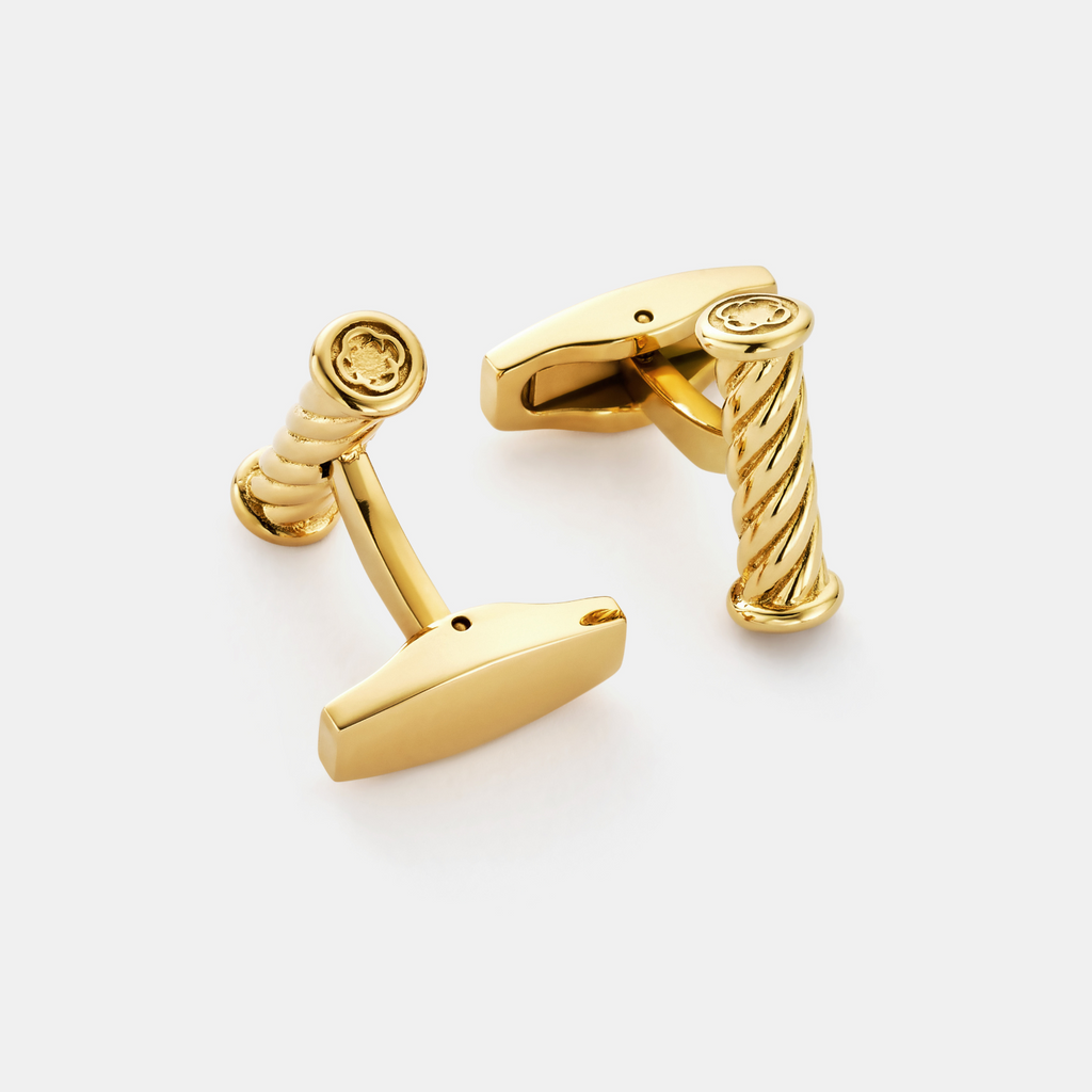 Rope Cuff Links (Gold)